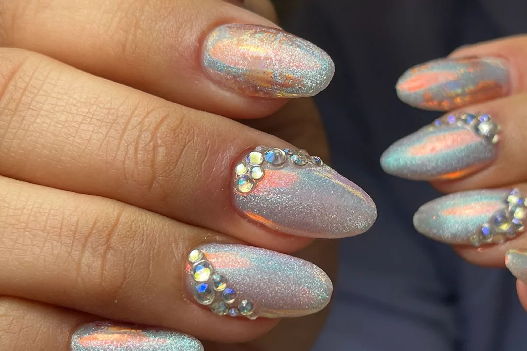 Manicure stations at Luxo Nail Spa